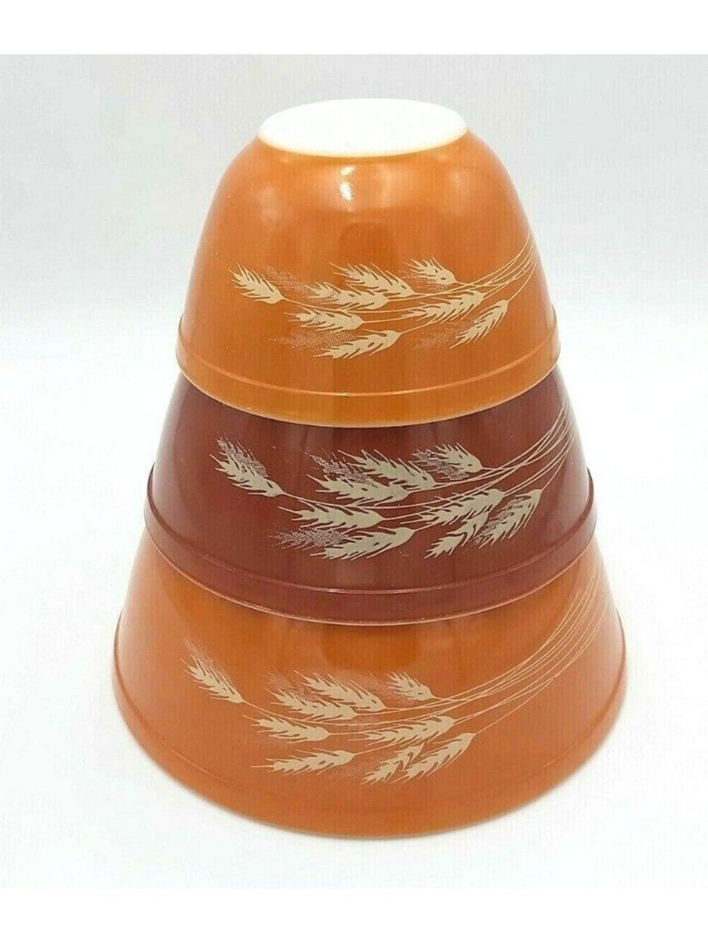 PYREX Autumn Harvest Mixing Bowls Numbers 401 402  and 403